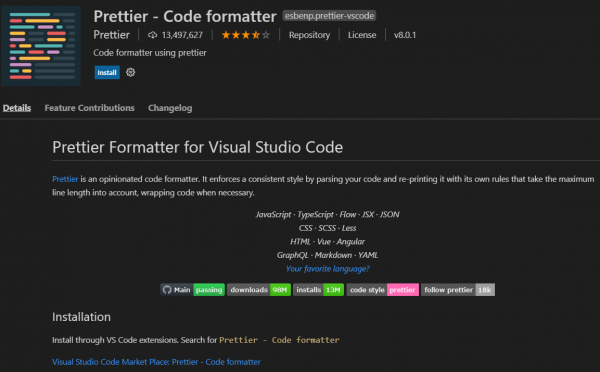extension Visual Studio Code 