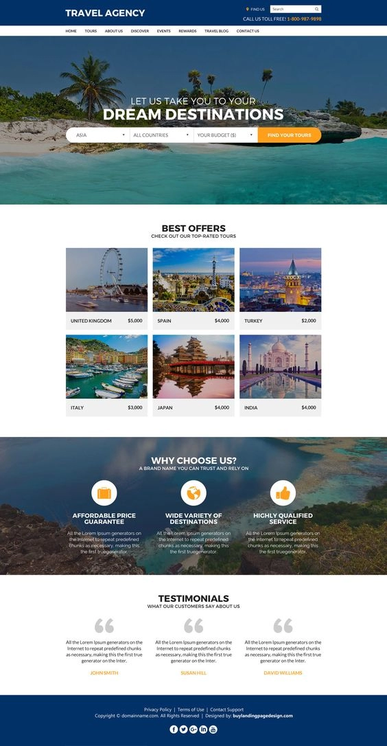 Giới thiệu 15 mẫu thiết kế website du lịch đẹp