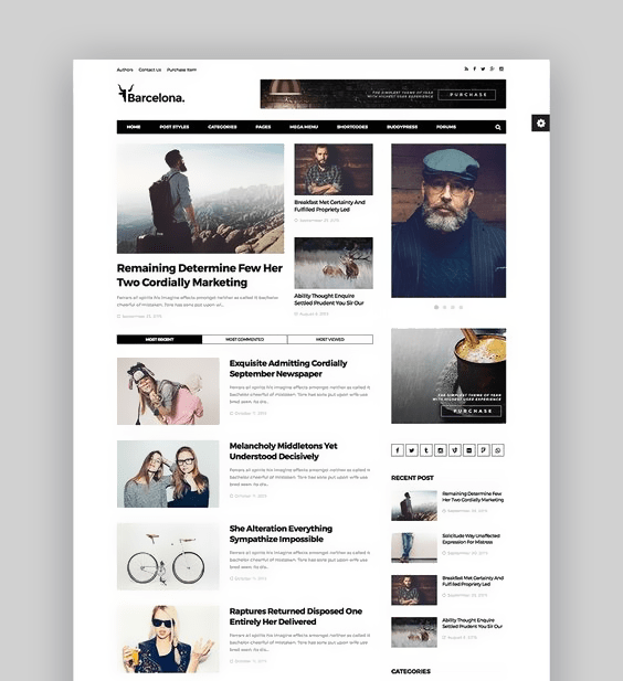 Mẫu thiết kế website tin tức, báo điện tử, tạp chí đẹp.