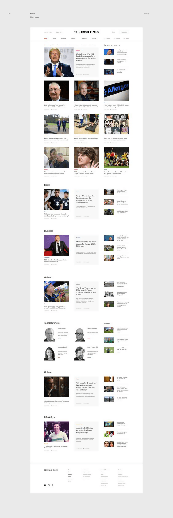 Mẫu thiết kế website tin tức, báo điện tử, tạp chí đẹp.