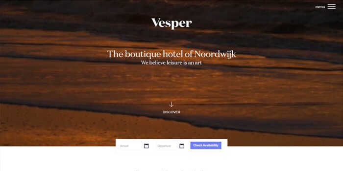 Thiết kế web resort - Hiện đại - Đẳng cấp